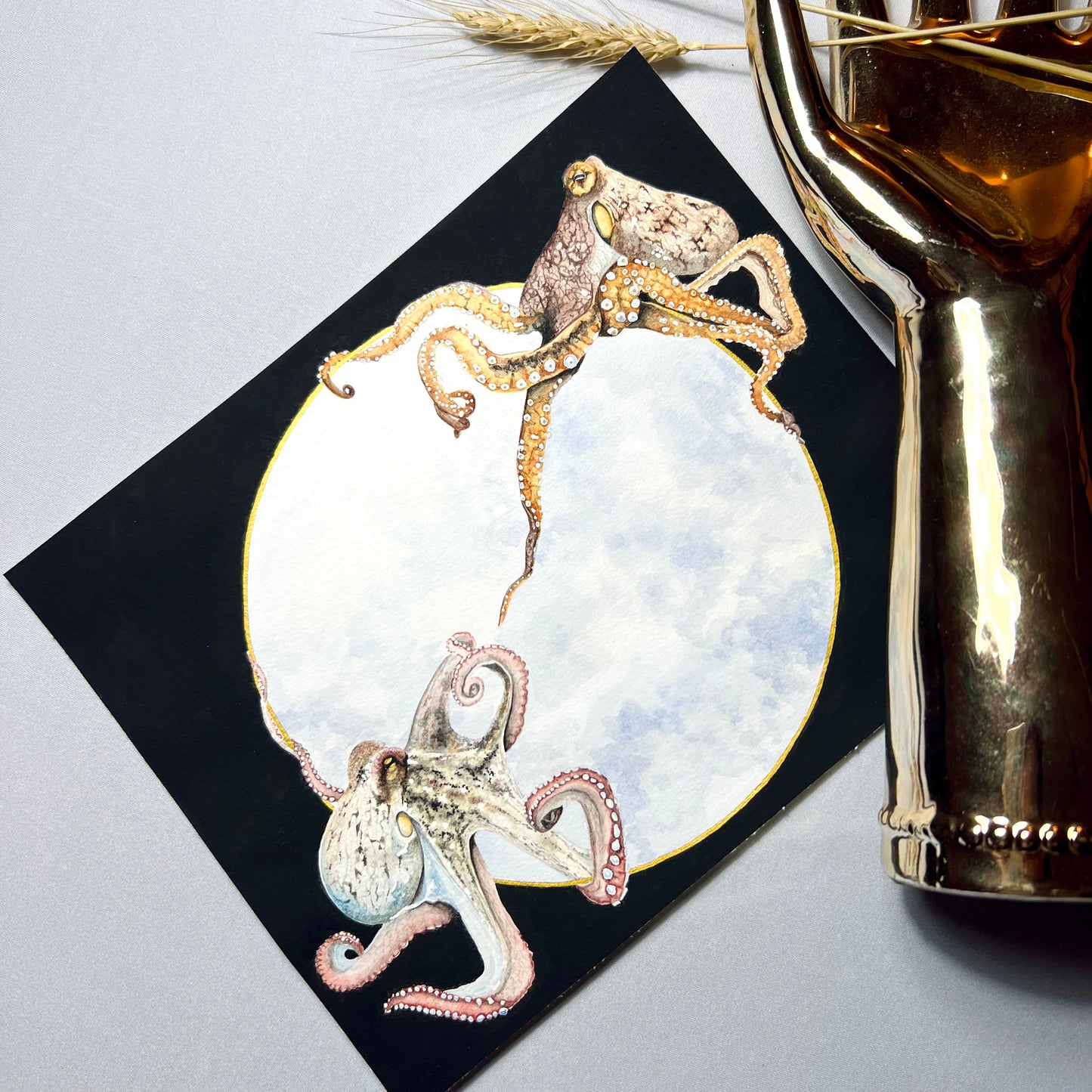 Octopus Art Print (Dark) - Sol & Lune
