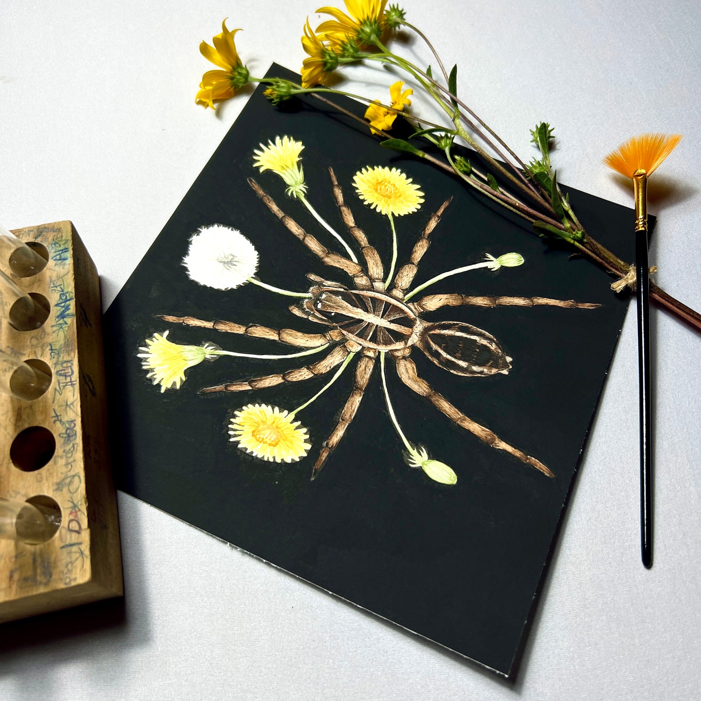 Wolf Spider Art Print (Dark) - Sahar