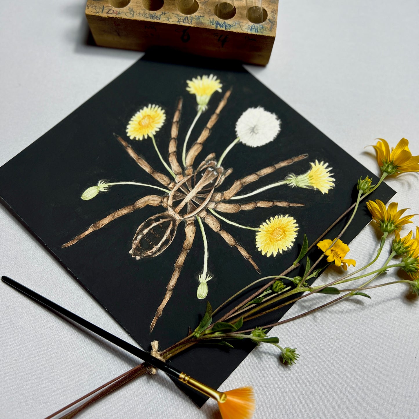 Wolf Spider Art Print (Dark) - Sahar