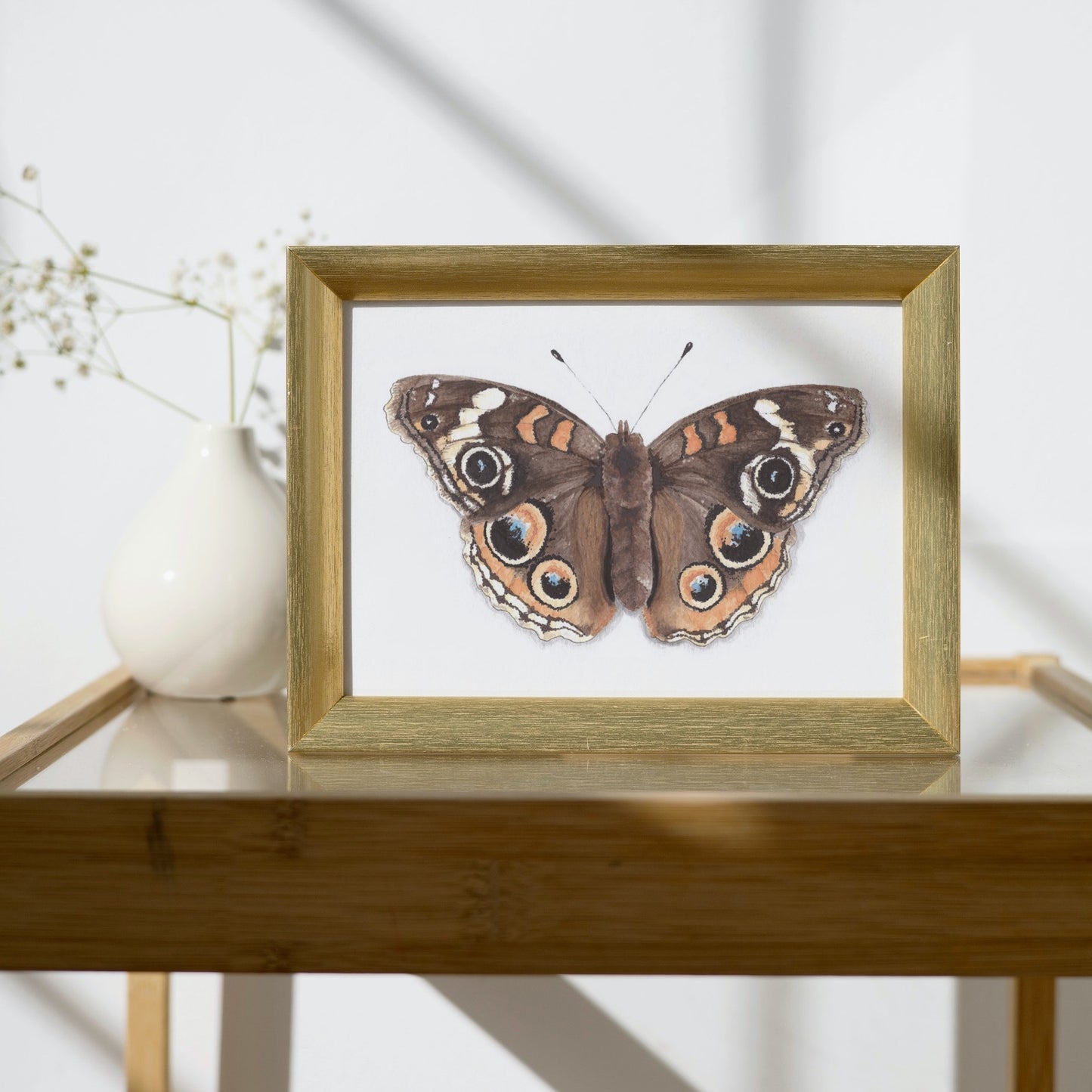 Common Buckeye Butterfly Art Print - Jophiel