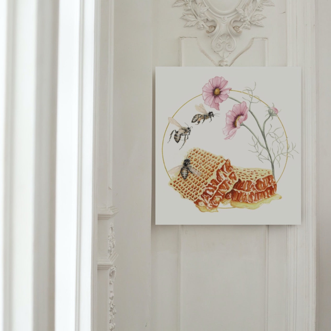 Honeybee Art Print - Miel, Melite, & Asal
