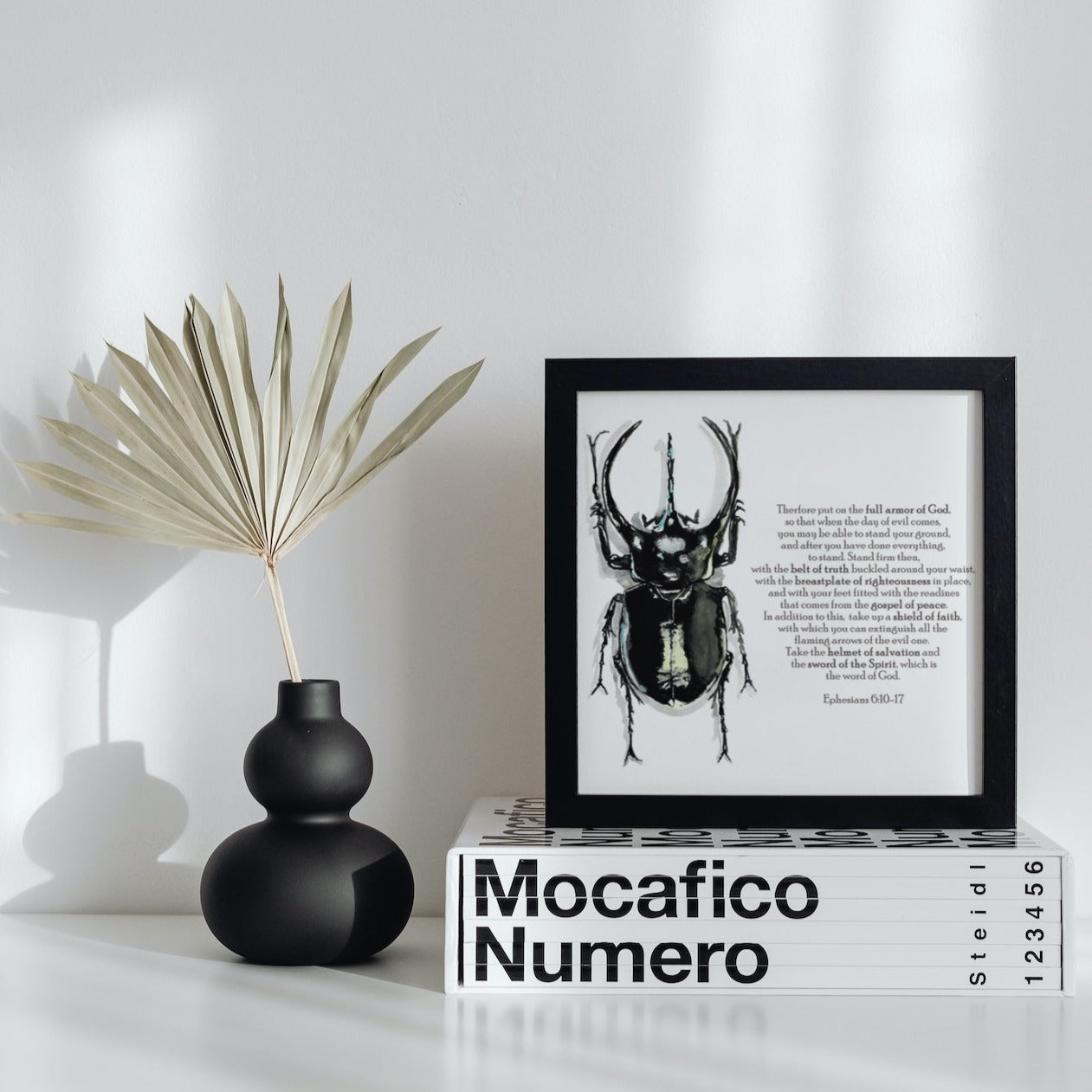 Beetle Scripture Art Print - Ephesians 6:13-17