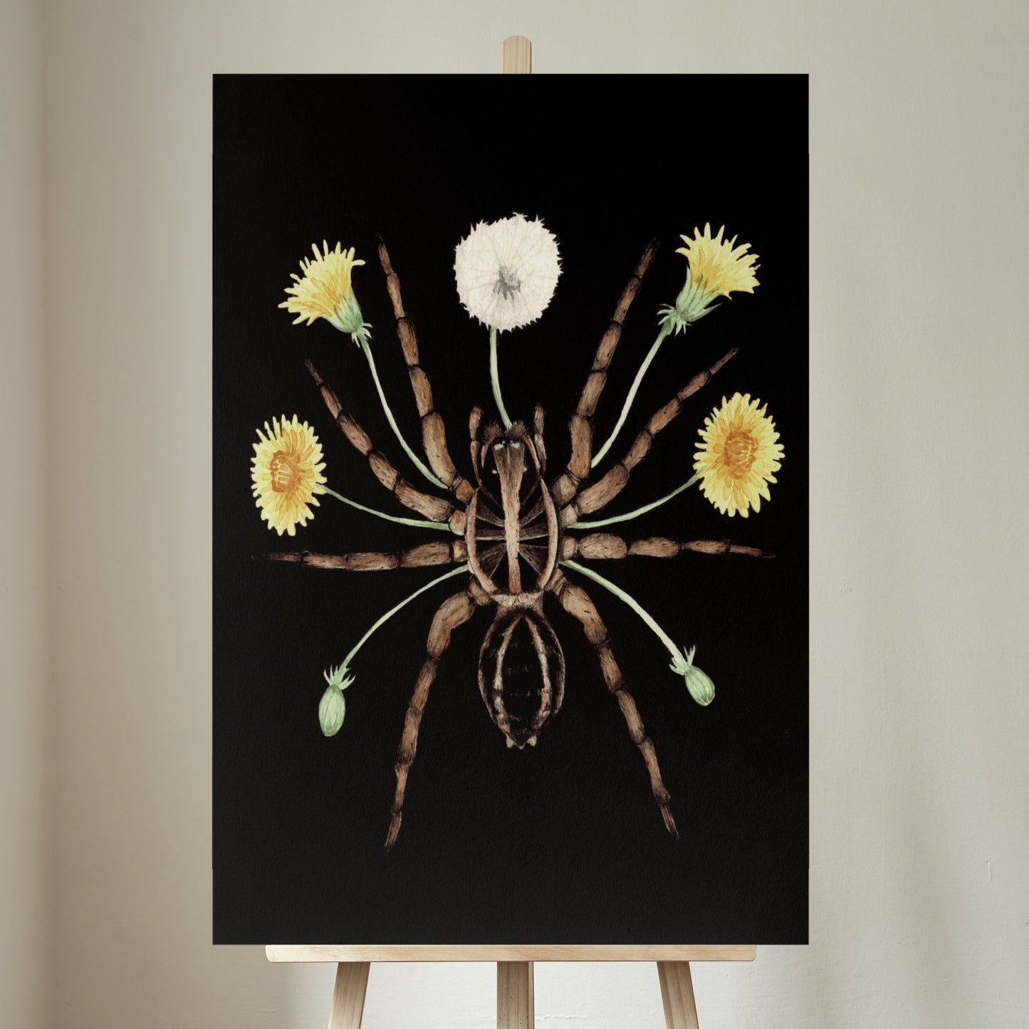 Wolf Spider Art Print (Dark) - Sahar