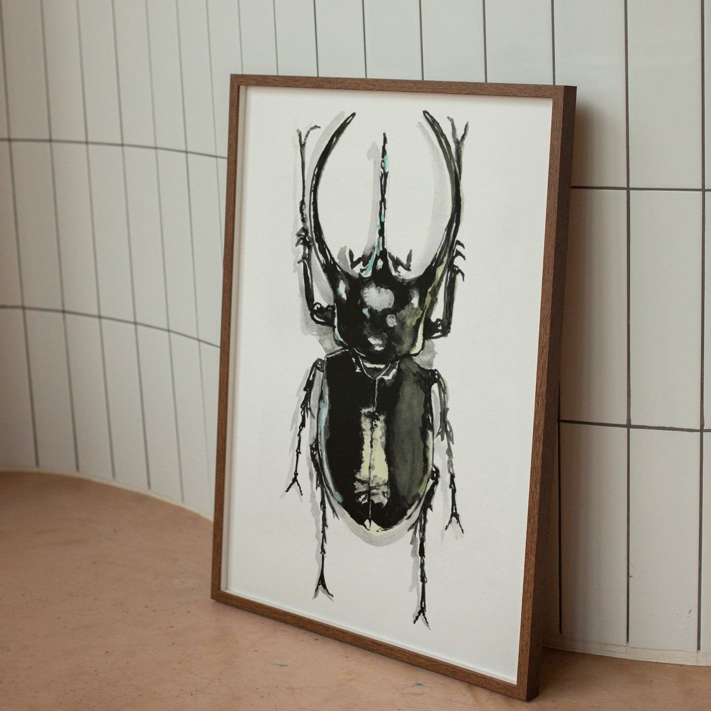 Rhinoceros Beetle Art Print - Cassius