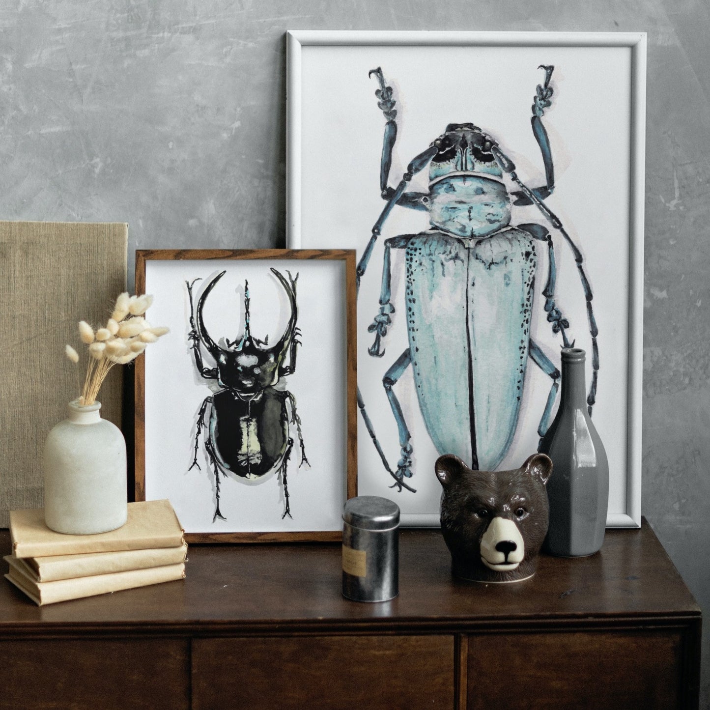 Rhinoceros Beetle Art Print - Cassius