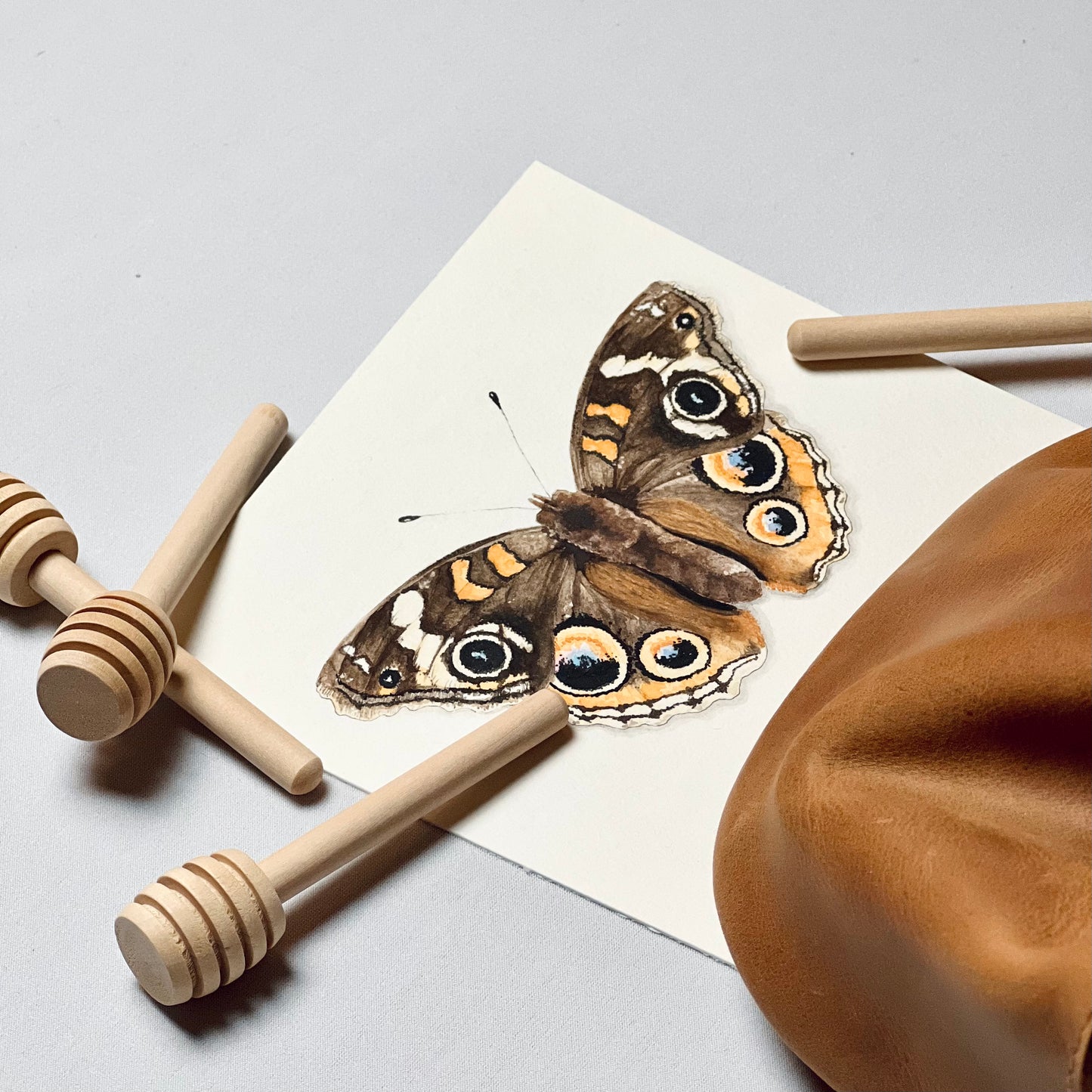 Common Buckeye Butterfly Art Print - Jophiel